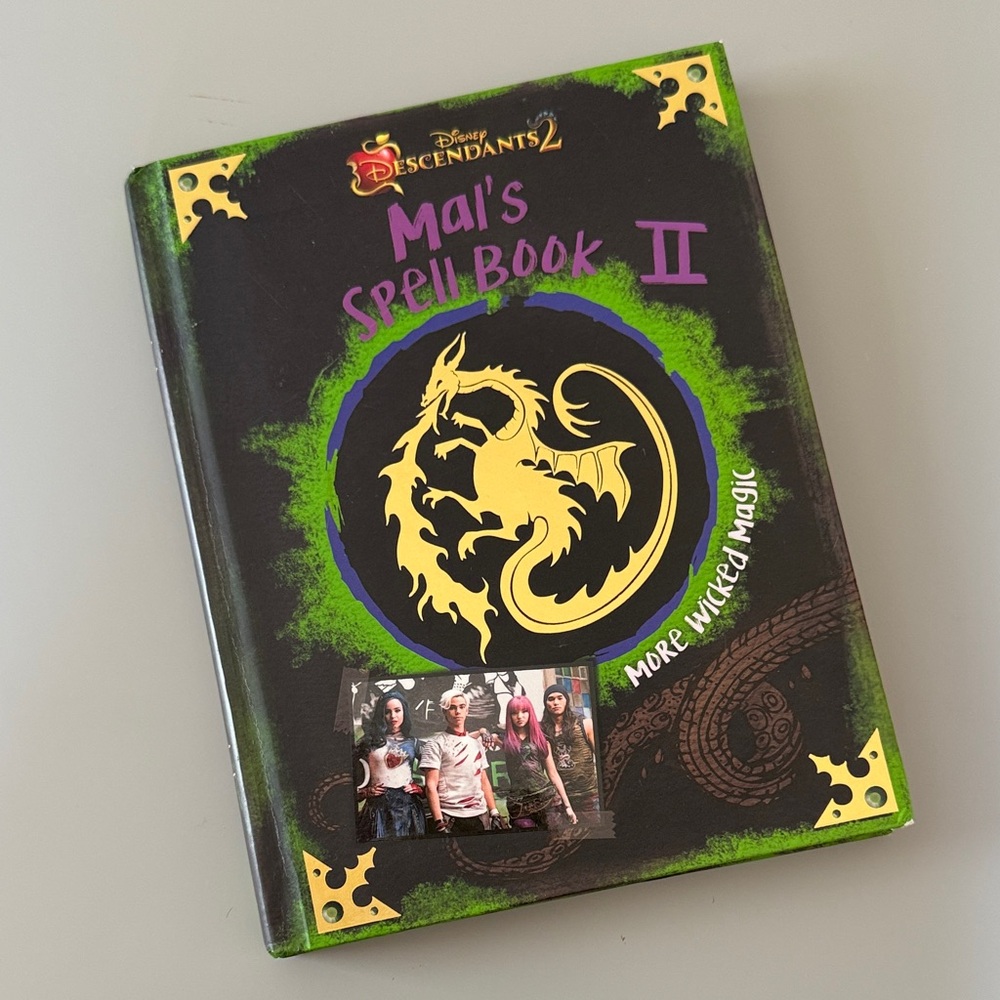 Disney Descendants 2 Mal's Spell Book II with Green and Yellow Accents